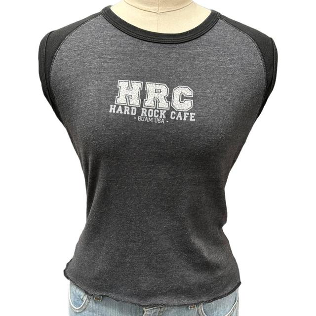 Hard Rock Cafe Women's T-shirt - Grey/Black - 10 on Productcaster.