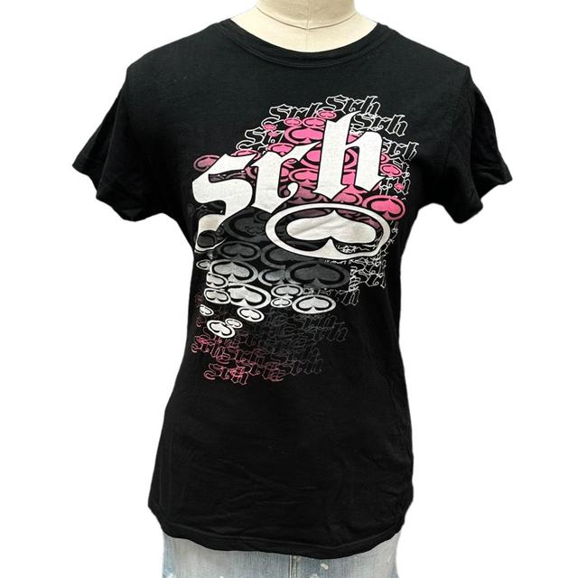 Vintage Women's T-shirt - Black/Pink - 8 on Productcaster.