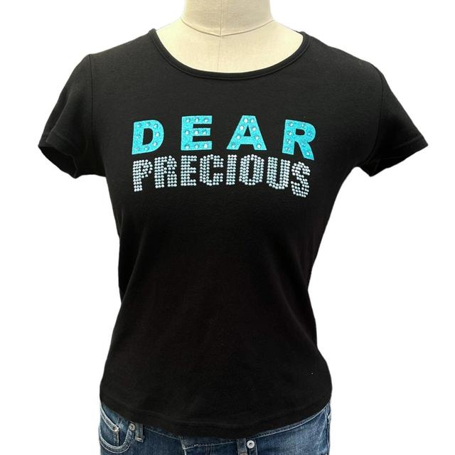 Vintage Women's T-shirt - Black/Silver - 6 on Productcaster.