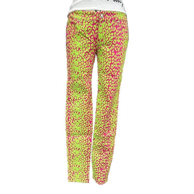 Tripp NYC Women's Skinny Jeans - Green/Pink - UK 8 on Productcaster.