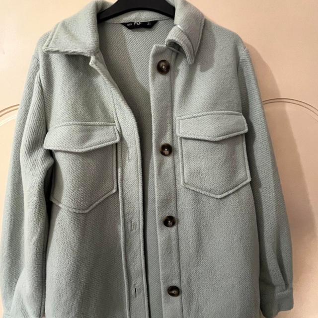 F&F Women's Shacket Jacket - Green/Blue - S on Productcaster.