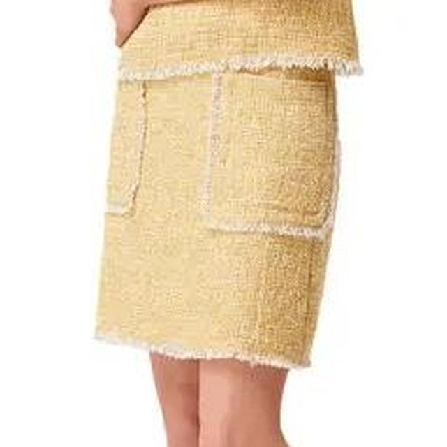 L.K. Bennett Women's Party Skirt - Yellow - UK 10 on Productcaster.