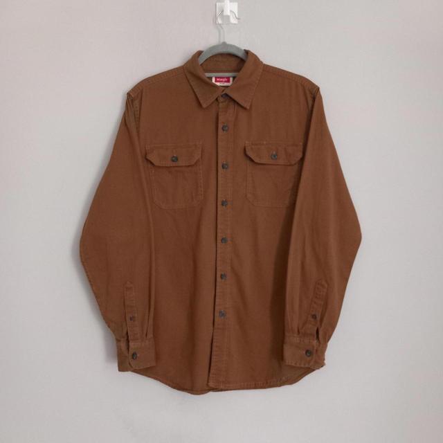 Wrangler Men's Shirt - Brown - S on Productcaster.