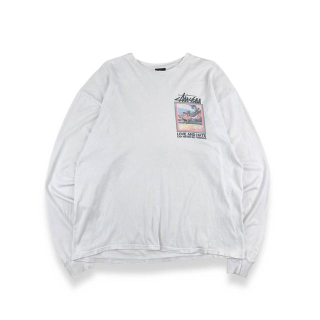 Stüssy Men's T-shirt - White - XL on Productcaster.