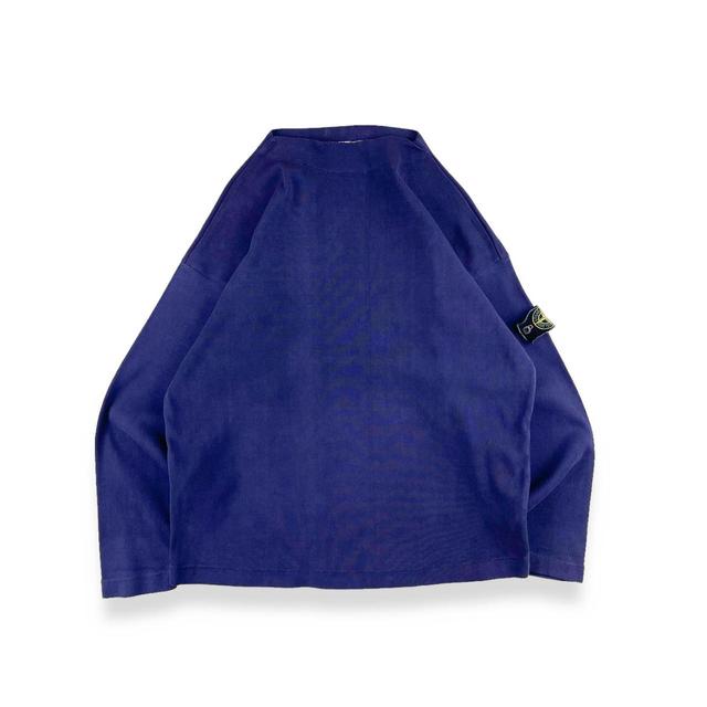 Stone Island Men's Sweatshirt - Blue/Purple - L on Productcaster.