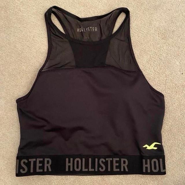 Hollister Co. Women's Crop top - Black - S on Productcaster.