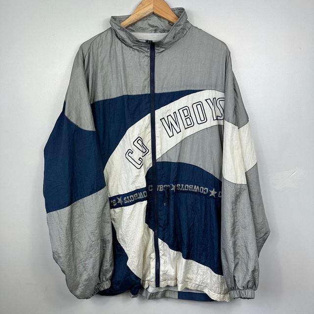 American Vintage Men's Windbreaker Jacket - Multi - L on Productcaster.