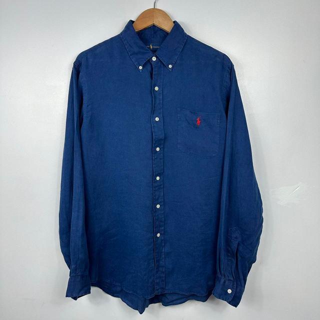 Polo Ralph Lauren Men's Shirt - Blue/Navy - L on Productcaster.