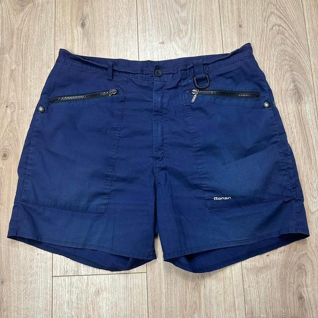 Vintage Men's Shorts - Blue/Navy - 36" on Productcaster.