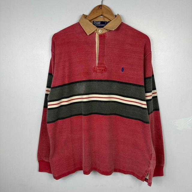 Polo Ralph Lauren Men's Shirt - Red/Multi - M on Productcaster.