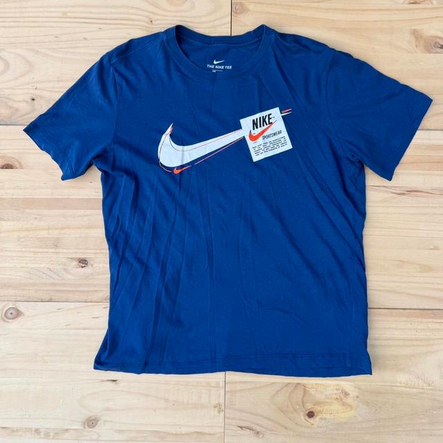 Nike Men's T-shirt - Blue/Navy - M on Productcaster.