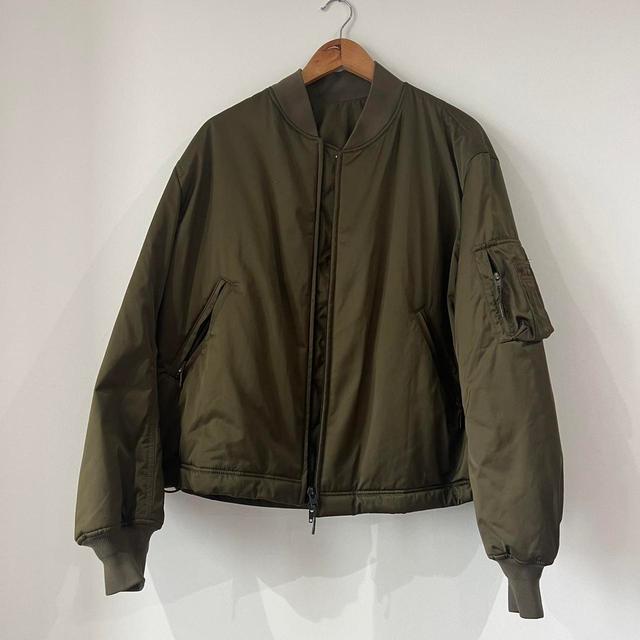 Y-3 Men's Bomber Jacket - Khaki/Green - M on Productcaster.