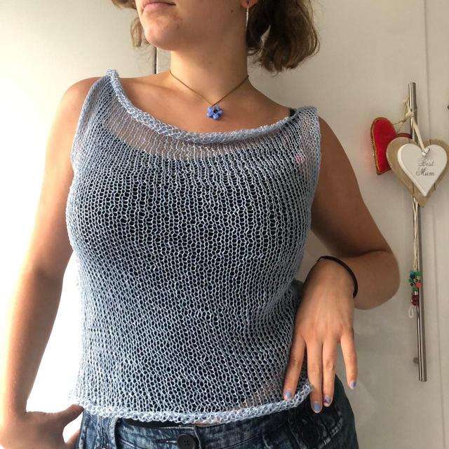 Handmade Women's Vest - Blue - 10 on Productcaster.