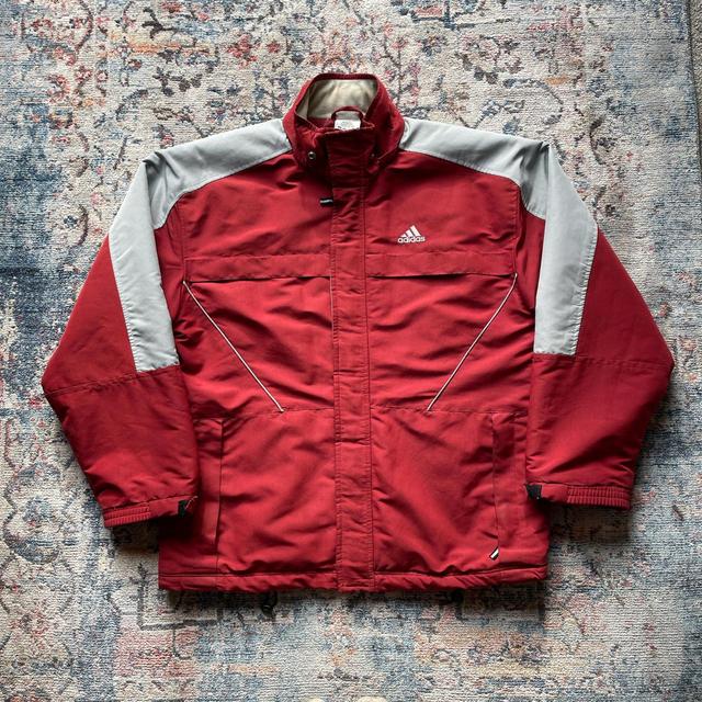 Adidas Men's Lightweight Jacket - Red - XL on Productcaster.