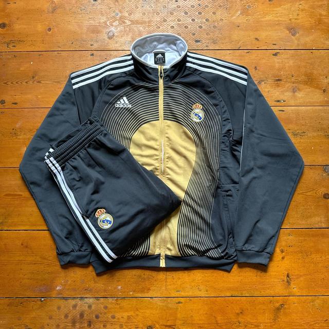 Adidas Men's Jacket - Grey/Gold - XL on Productcaster.