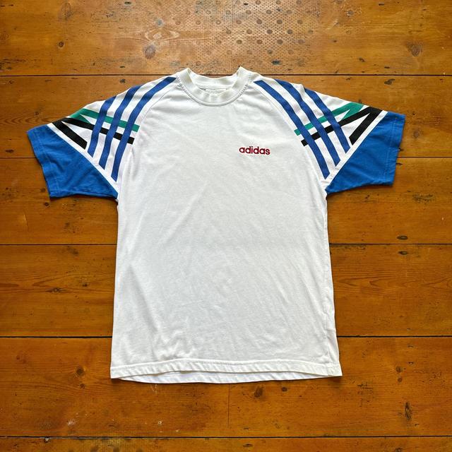 Adidas Men's T-shirt - White/Red - L on Productcaster.