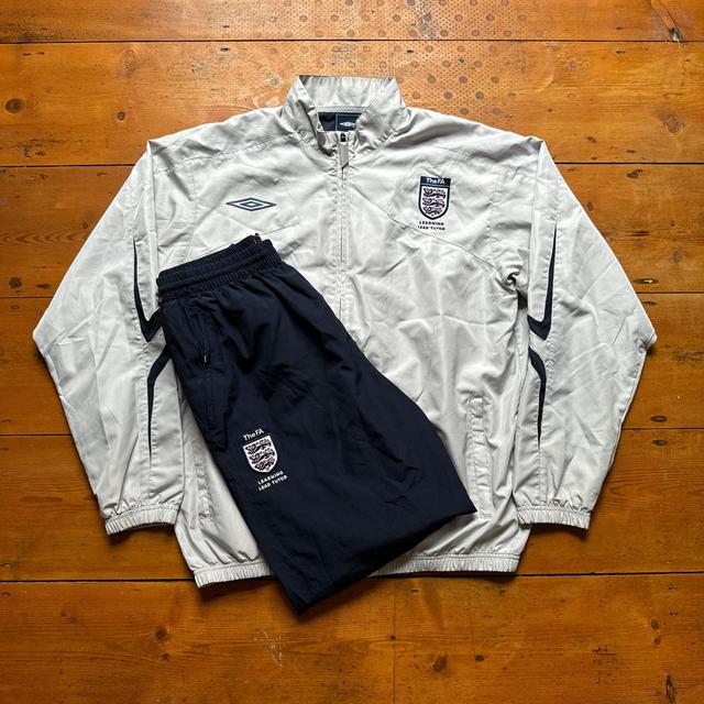 Umbro Men's Jacket - Navy/Grey - L on Productcaster.