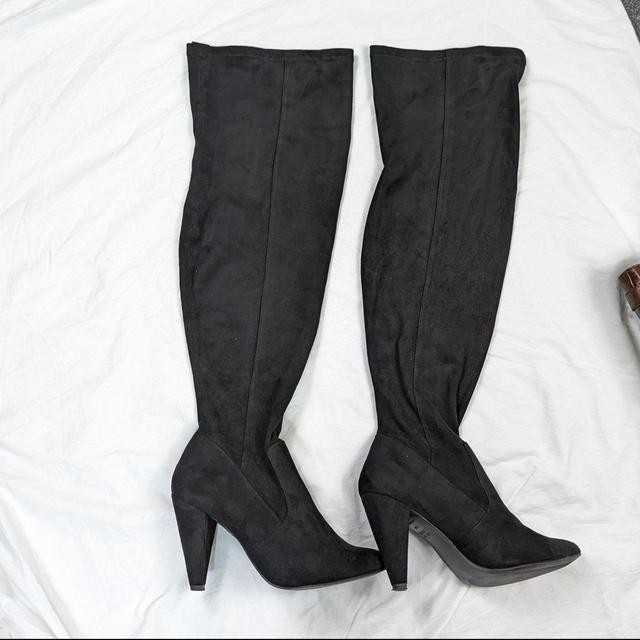 New Look Women's Over the knee Boots - Black - UK 7 on Productcaster.