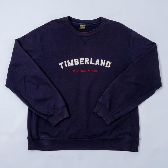 Timberland Men's Sweatshirt - Navy - L on Productcaster.