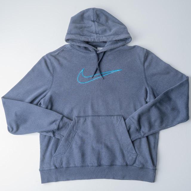 Nike Men's Hoodie - Grey - M on Productcaster.