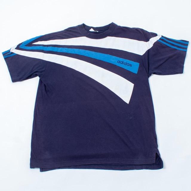 Adidas Men's T-shirt - Blue - XL on Productcaster.