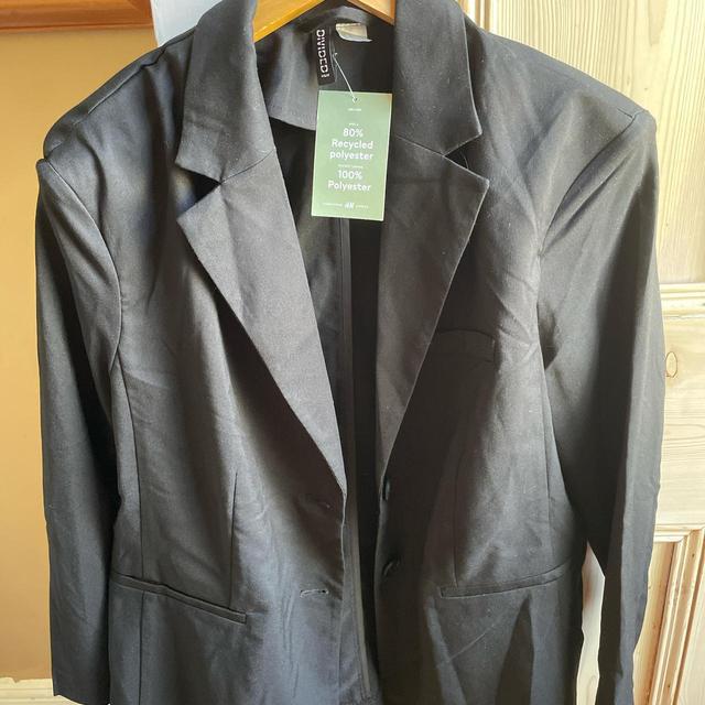 H&M Women's Blazer Jacket - Black - S on Productcaster.