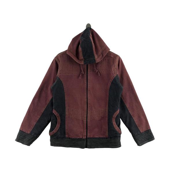 Men's Cotton Jacket - Burgundy - S on Productcaster.