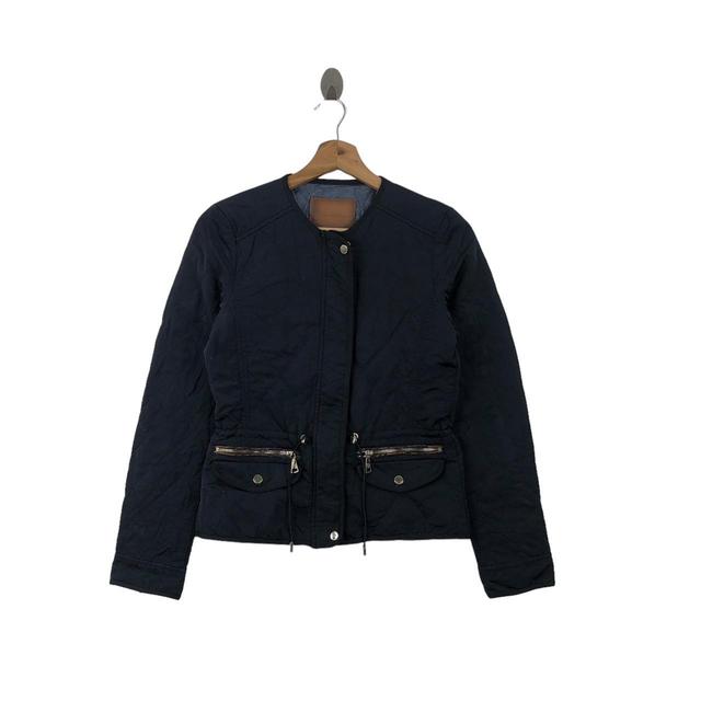 Zara Women's Cotton Coat - Navy - XS on Productcaster.