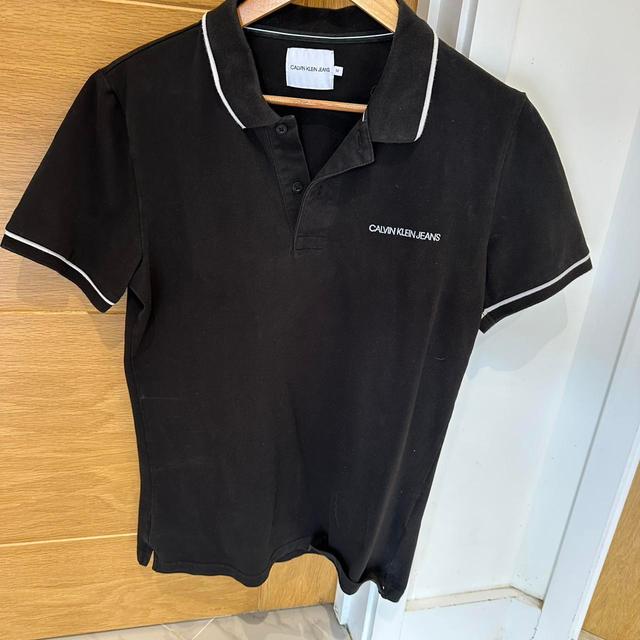 Calvin Klein Men's Polo shirt - Black - M on Productcaster.