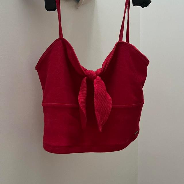 Hollister Co. Women's Crop top - Red - M on Productcaster.