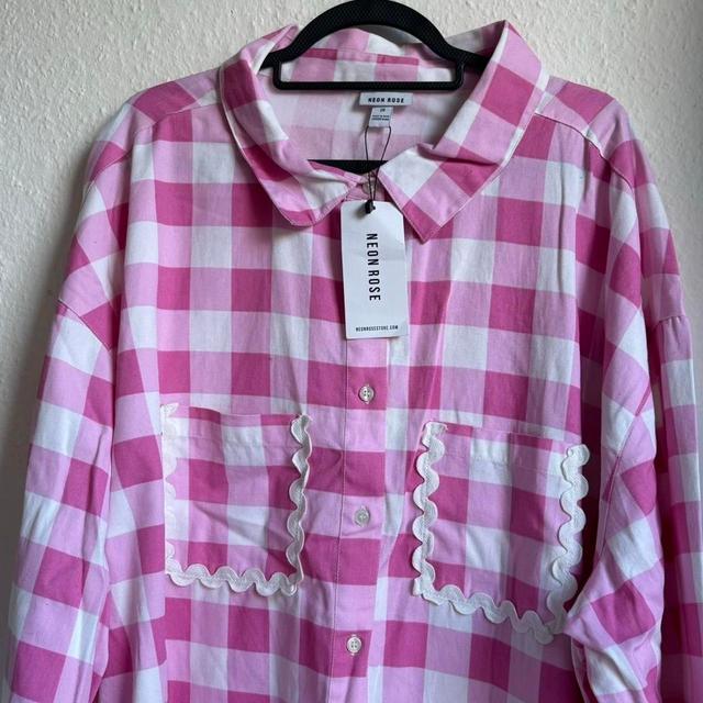 Neon Rose Women's Shirt - Pink - XL on Productcaster.