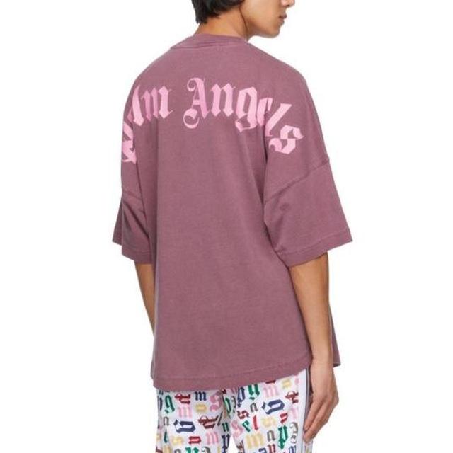 Palm Angels Women's T-shirt - Purple - XS on Productcaster.