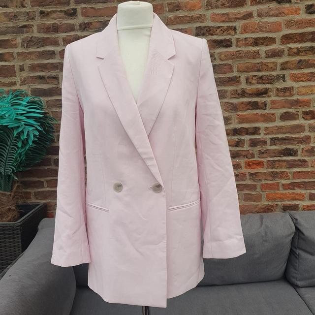 H&M Women's Blazer Jacket - Pink - XS on Productcaster.