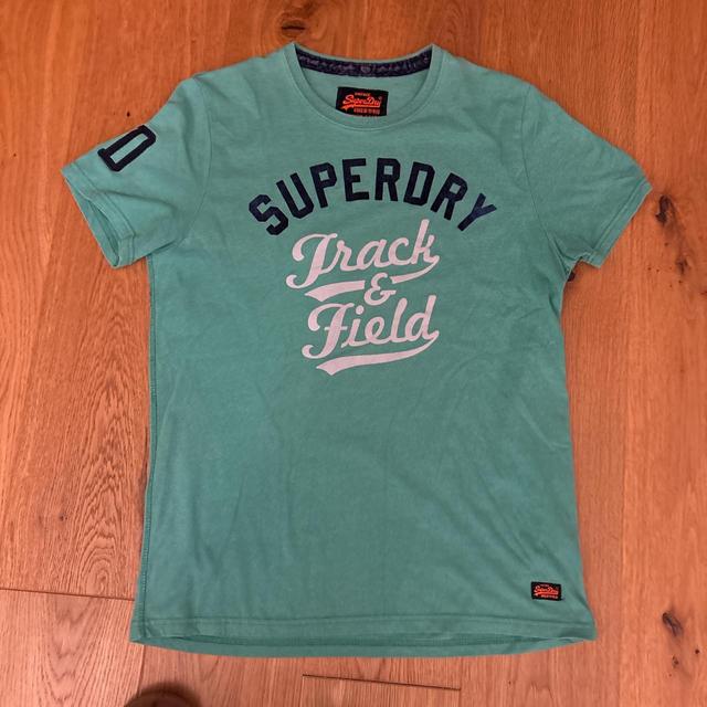 Superdry Men's T-shirt - Green - XL on Productcaster.