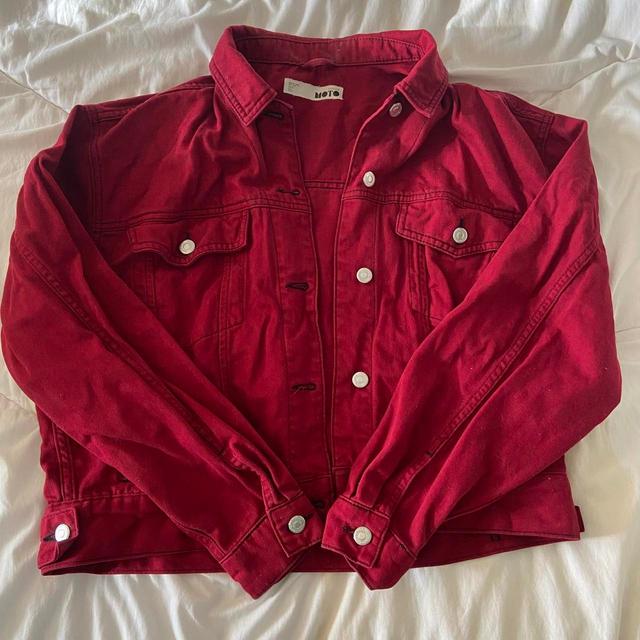 Topshop Women's Jacket - Red/Burgundy - UK 10 on Productcaster.