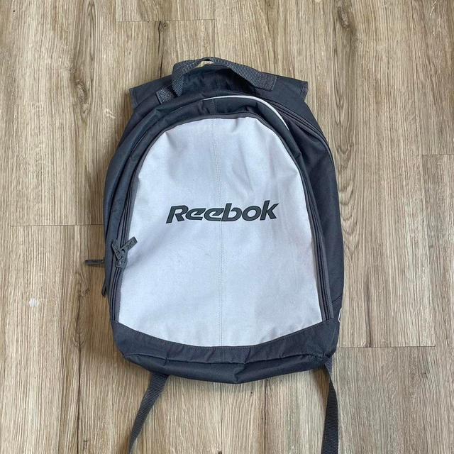 Reebok Men's Backpacks - Grey/Cream on Productcaster.