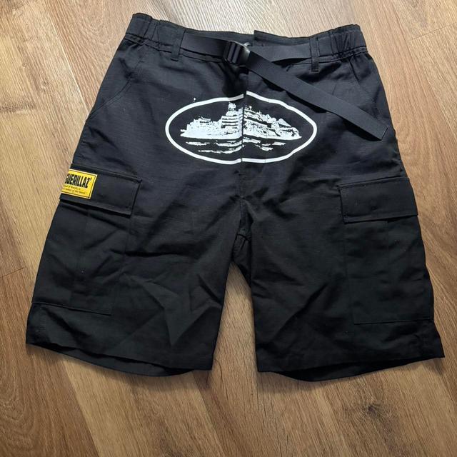 Corteiz Men's Shorts - Black - S on Productcaster.