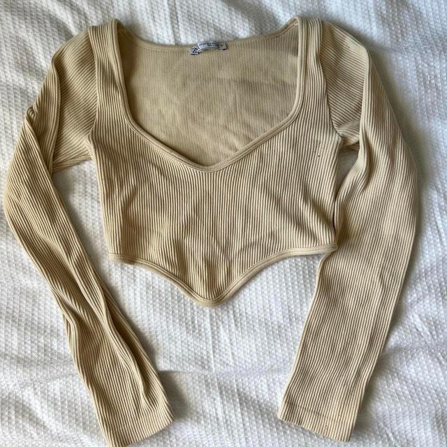 Zara Women's Crop top - Cream - 8 on Productcaster.