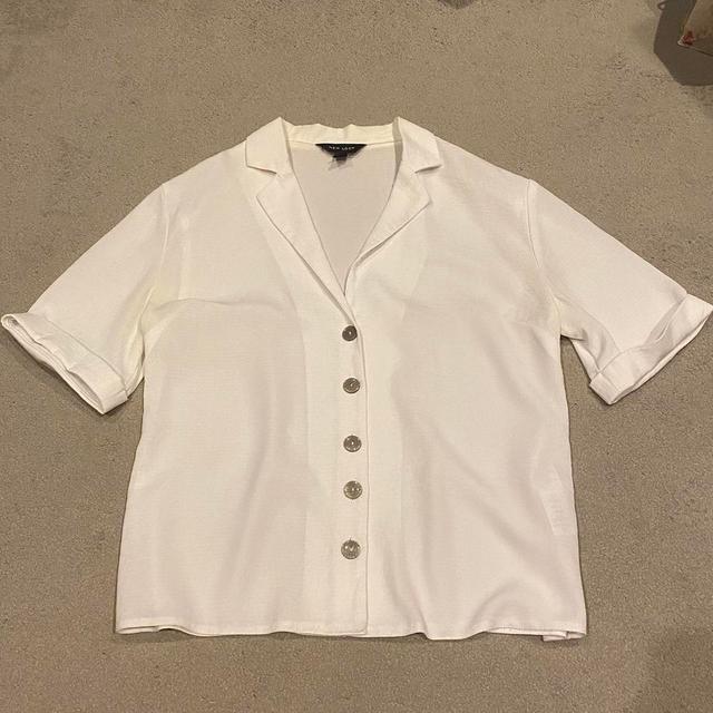 New Look Women's Blouse - White - 8 on Productcaster.