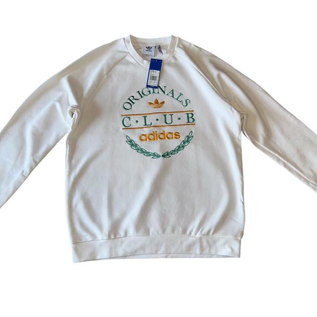 Adidas Men's Jumper - White - L on Productcaster.