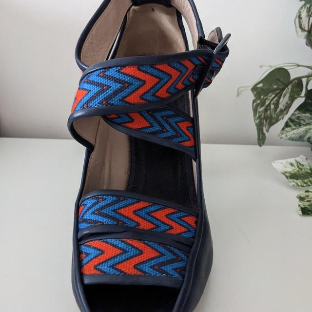 L.K. Bennett Women's Sandals - Blue/Red - UK 6 on Productcaster.