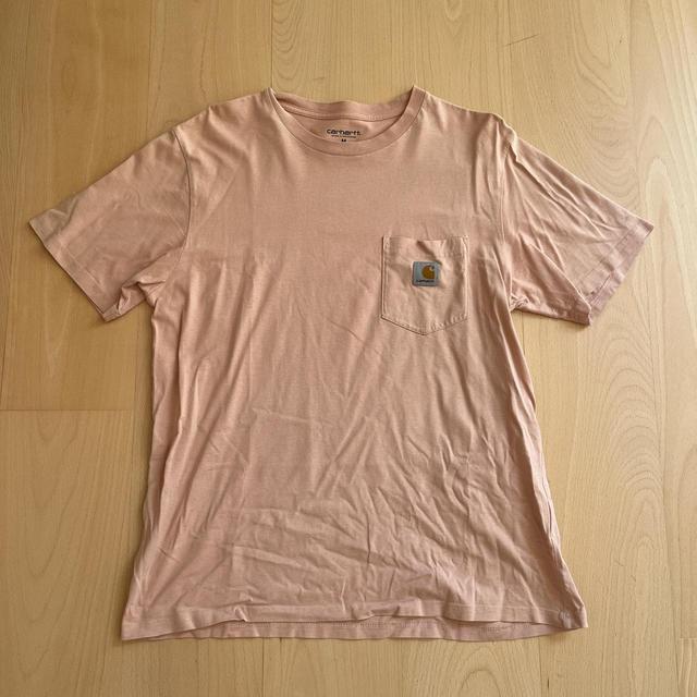 Carhartt Men's T-shirt - Pink/Tan - M on Productcaster.