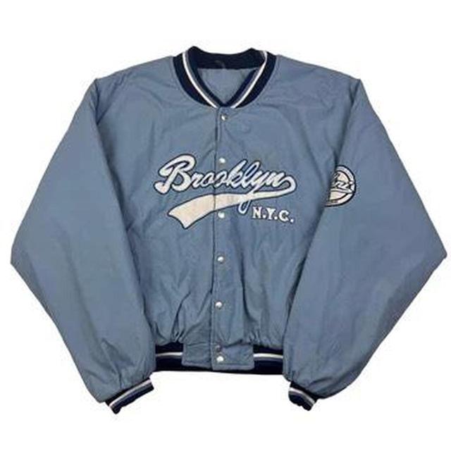 Vintage Men's Jacket - Blue - L on Productcaster.