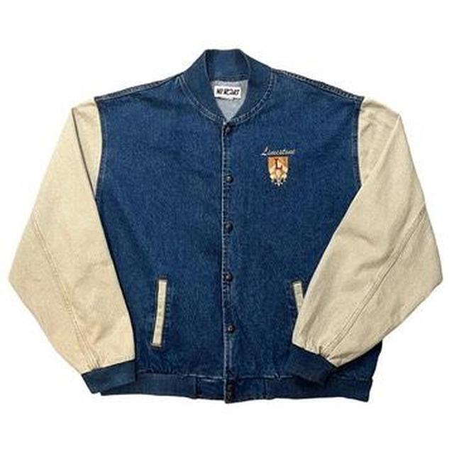 Vintage Men's Jacket - Blue - XL on Productcaster.