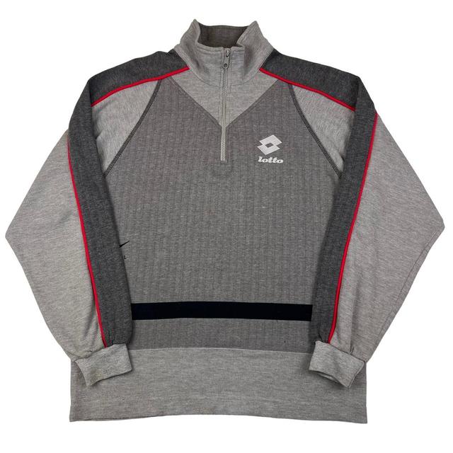 Lotto Men's Sweatshirt - Grey - L on Productcaster.