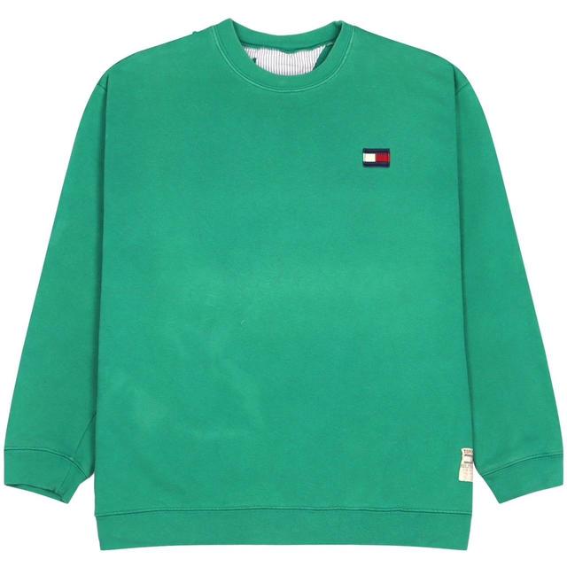 Tommy Hilfiger Men's Sweatshirt - Green - L on Productcaster.