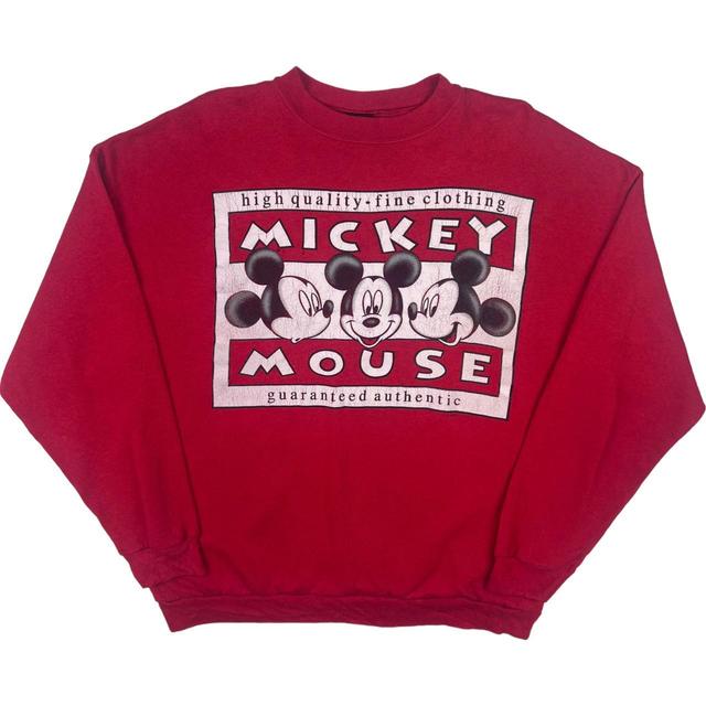 Disney Men's Sweatshirt - Red - L on Productcaster.