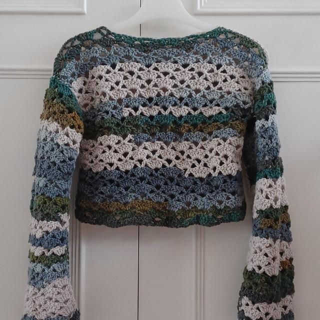 Custom Women's Jumper - Blue/Green - 6 on Productcaster.