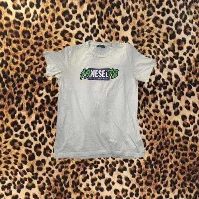 Diesel Men's T-shirt - White - L on Productcaster.