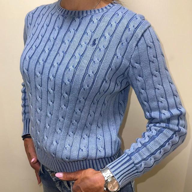 Ralph Lauren Women's Jumper - Blue - M on Productcaster.